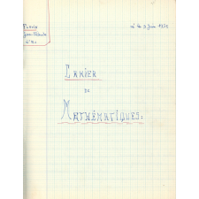 Cahier de mathématiques