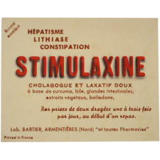 Buvard publicitaire. Stimulaxine.