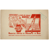 Buvard publicitaire. Formidable la boîte de compas MAPED !