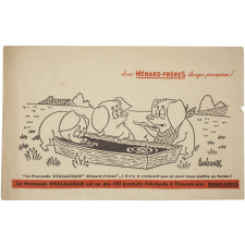 Buvard publicitaire. Ménard-Frères. Cochons. 