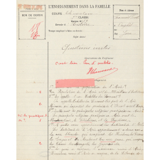 Devoir d'histoire : questions écrites