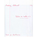 Cahier de maths n°2