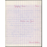 Cahier du jour