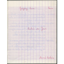 Cahier du jour