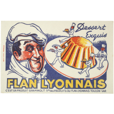 Buvard publicitaire. Flan Lyonnais.