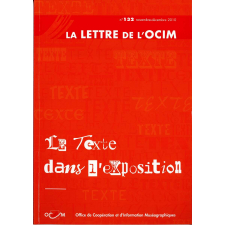Le texte dans l'exposition