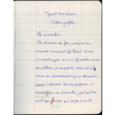 Cahier du jour