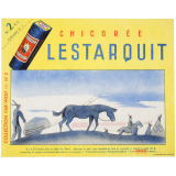 Buvard publicitaire. Chicorée Lestarquit. Far-West.