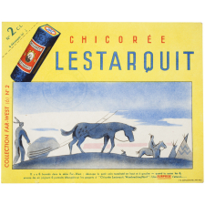 Buvard publicitaire. Chicorée Lestarquit. Far-West.