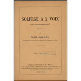 Solfège à 2 voix : sans accompagnement