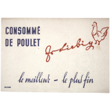 Buvard publicitaire. Consommé de poulet Liebig. 