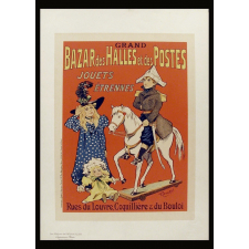 Grand Bazar des Halles et des Postes : jouets, étrennes. Rue du Louvre, Coquillière & du Bouloi.