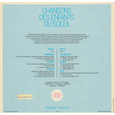 Chansons des enfants du soleil. Portugal Espagne Yougoslavie Laos Algérie Tunisie. .