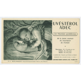 Buvard publicitaire. Beato Angelico - Fresque de Saint Laurent (détail). Uvestérol Adec.