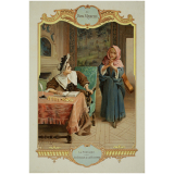 Cartes réclame. Au Bon Marché. Fables de la Fontaine.