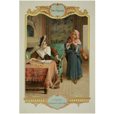 Cartes réclame. Au Bon Marché. Fables de la Fontaine.