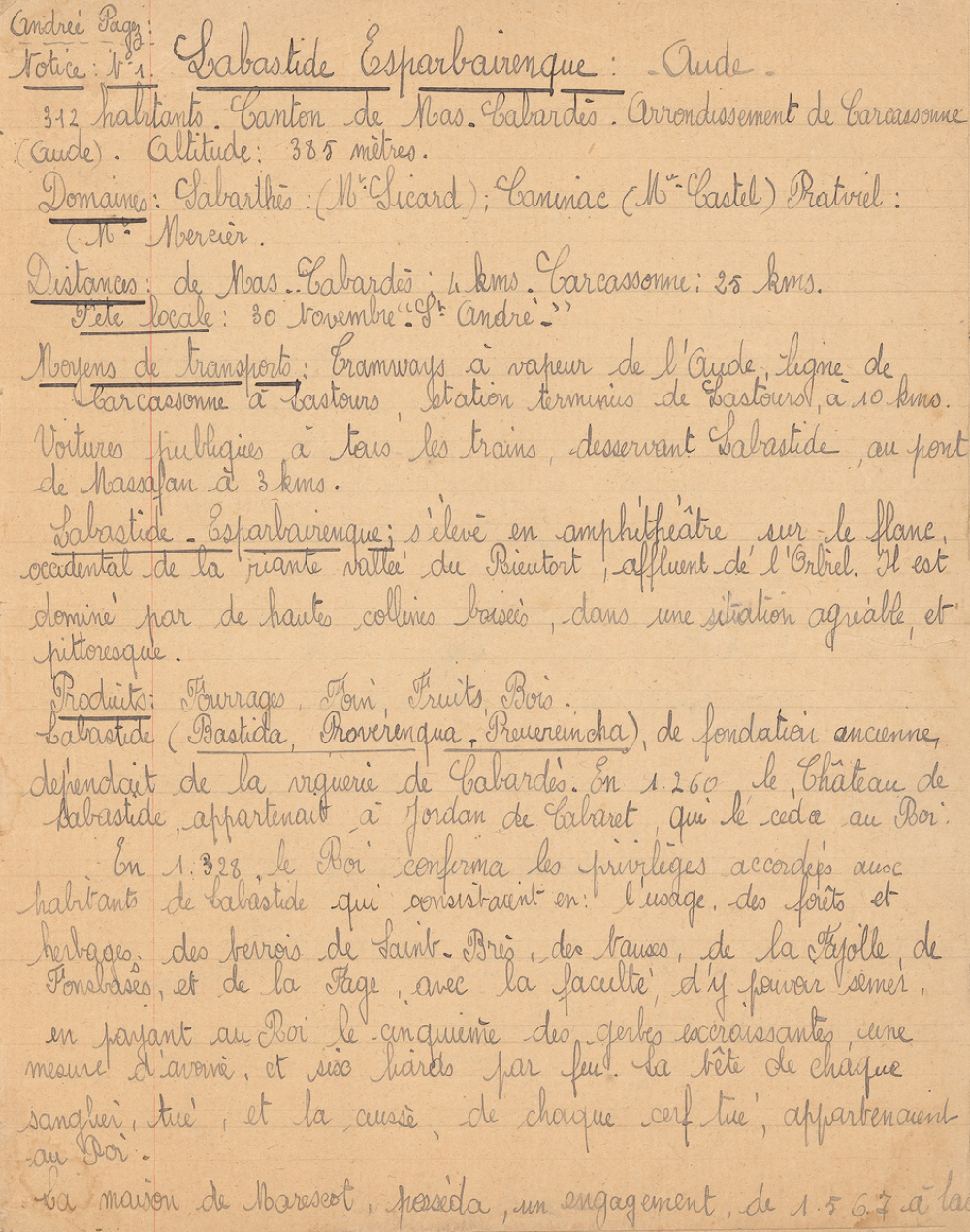 Cahier 