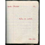 Cahier de contrôles