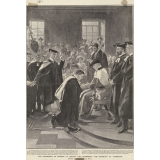 The Conferring of degrees at Oxford and Cambridge : the ceremony at Cambridge.