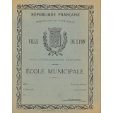 Cahier vierge : École Municipale