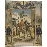 Un Caïd et son contrôleur en inspection - Les colonies françaises n°18.