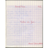 Cahier du jour