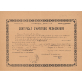 Certificat d'aptitude pédagogique