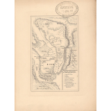 Plan de Jérusalem. Carte du Lac de Génésareth.