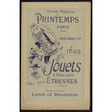 Grands magasins du Printemps, Paris. Jouets & articles divers pour étrennes 1899.