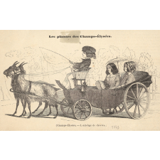 Les plaisirs des Champs-Elysées. L'attelage de chèvres.