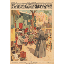 Une héroïne de la charité. Mademoiselle Bonnefois faisant l'école aux petits Forains.