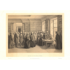 Le Roi au collège d'Eton. Voyage de Louis-Philippe en Angleterre. 1845.