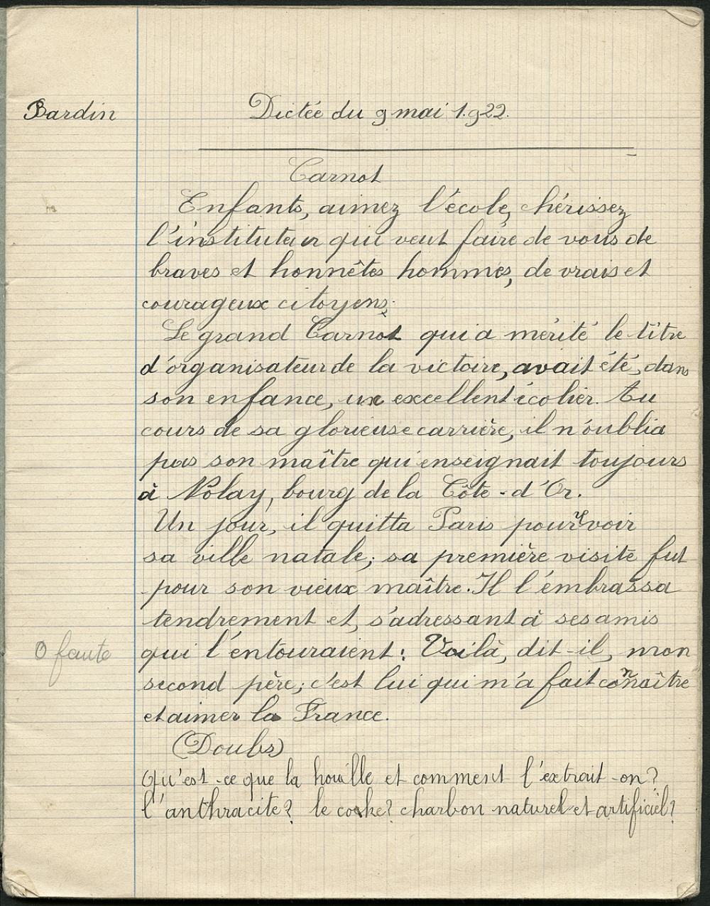 Cahier de dictées