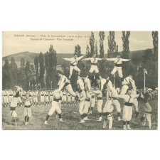 Tarare (Rhône) - Fêtes de Gymnastique (29 et 30 juin 1912) - Terrain du Concours - Une Pyramide.