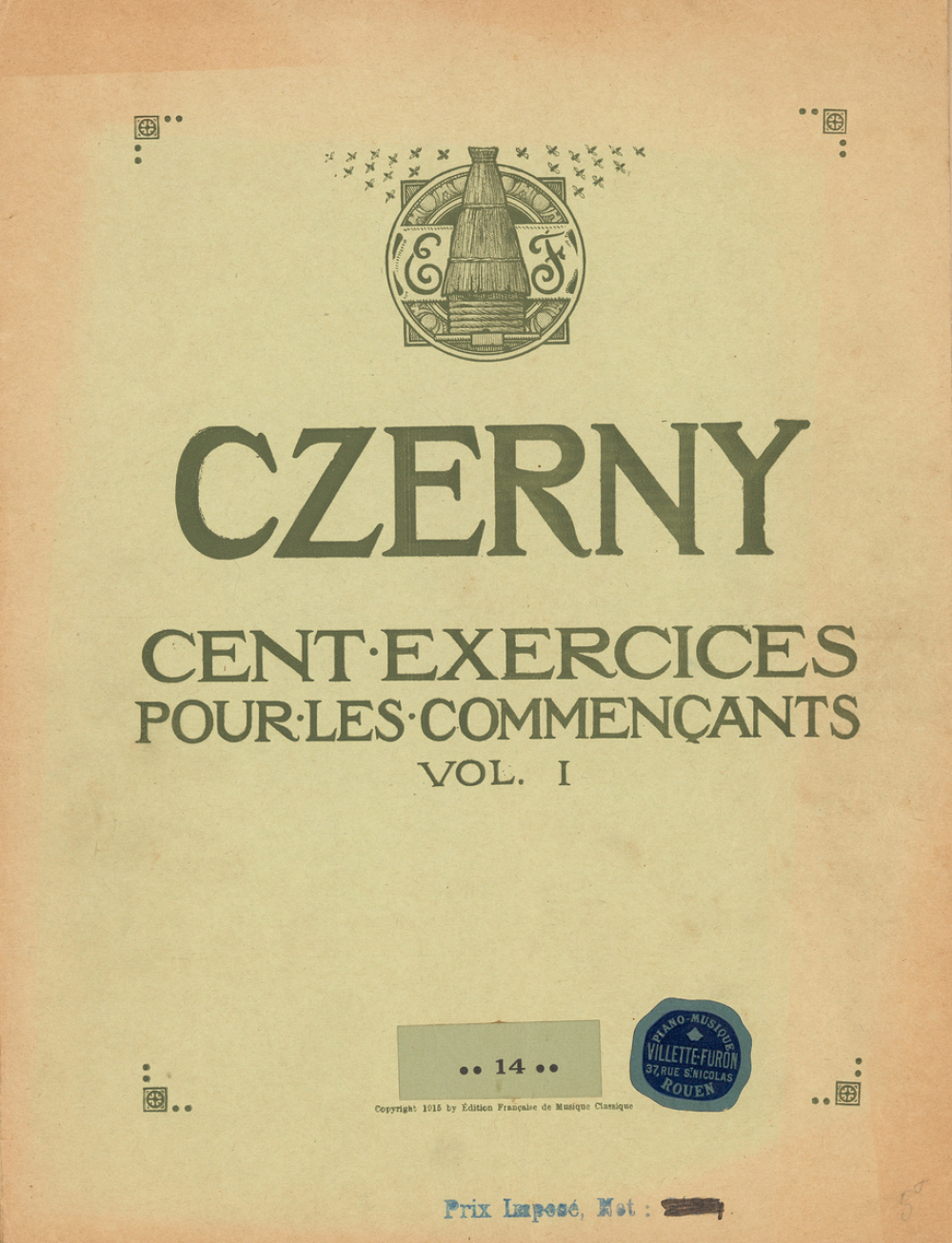 100 exercices pour les commençants (easy studies) : Op. 139