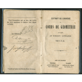 Extrait de l'abrégé du cours de géométrie appliquée au dessin linéaire