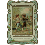 Cartes réclame à transformations. Au Bon Marché. Paris. Les Fables de la Fontaine.