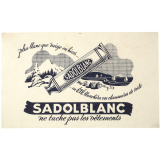 Buvard publicitaire. Sadolblanc.