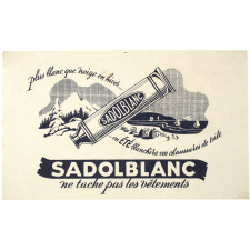 Buvard publicitaire. Sadolblanc.