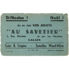 Buvard publicitaire. Au Savetier.
