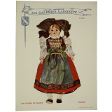 Cartes réclame. Grands Magasins. Aux Galeries Lafayette. Paris. Les Poupées de France.