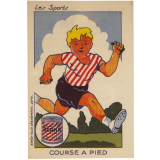 Cartes réclame. Lait concentré sucré Berna. Les sports.