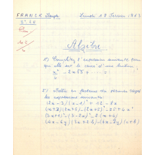 Cahier de Géométrie