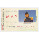 Buvard publicitaire. Davy Crockett. Chewing-Gum May.