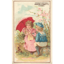 Cartes réclame. Chocolat inimitable Duroyon & Ramette Cambrai. Portraits d'enfants. 