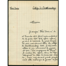 Rédactions. Lettre patriotique.