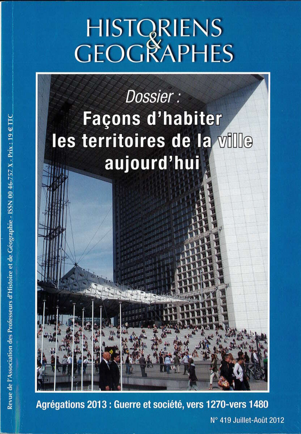 Façons d'habiter les territoires de la ville aujourd'hui