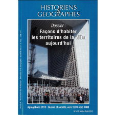 Façons d'habiter les territoires de la ville aujourd'hui