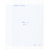 Cahier du jour 