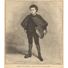 Retour de l'école. Salon de 1884.